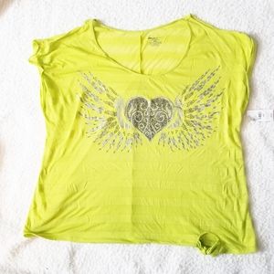 Lane Bryant Heart with Wings Tee Size 22/24